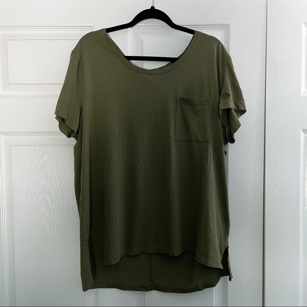 Old Navy XL Olive Green Boyfriend Tee
